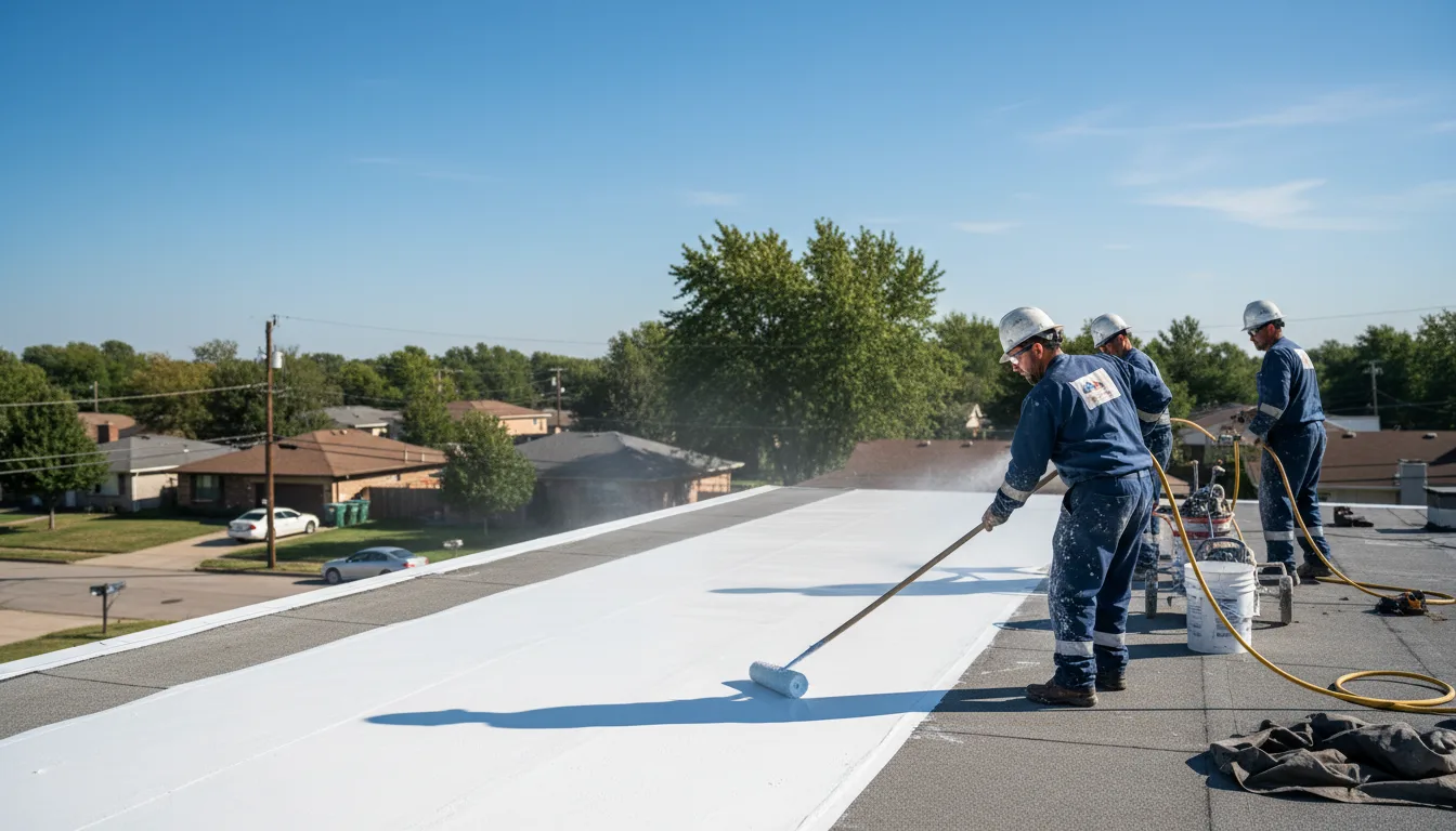 Commercial roof coating in North Troy, VT near me